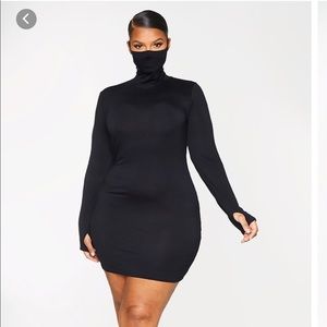 Black Jersey Mask dress